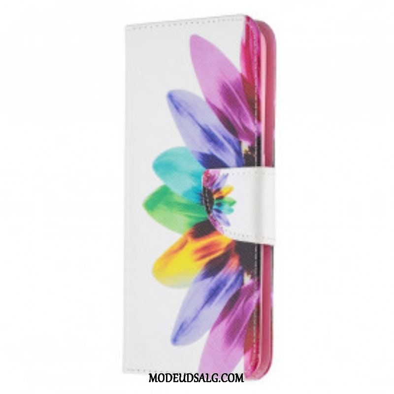 Flip Cover Oppo A94 5G Akvarel Blomst