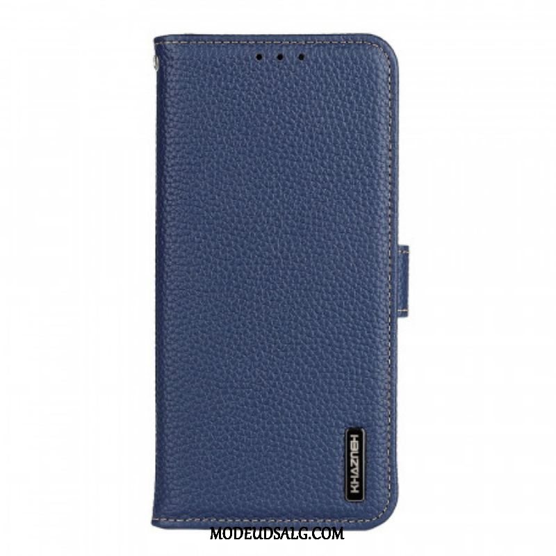 Flip Cover Oppo Reno 6 Pro 5G Khazneh Litchi Læder