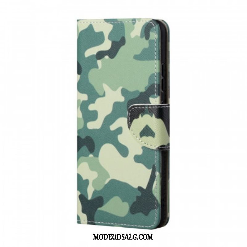 Flip Cover Samsung Galaxy A13 5G / A04s Militær Camouflage