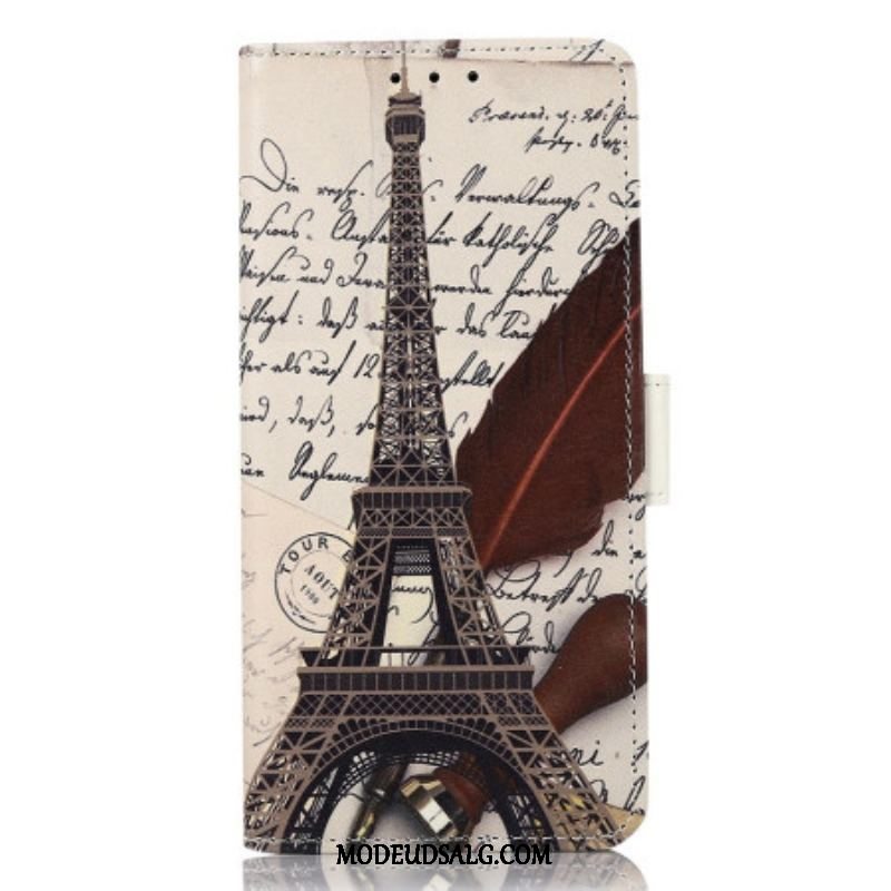 Flip Cover Samsung Galaxy A14 / A14 5G Poetens Eiffeltårn