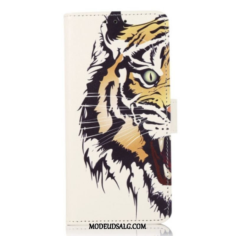 Flip Cover Samsung Galaxy A14 / A14 5G Vild Tiger