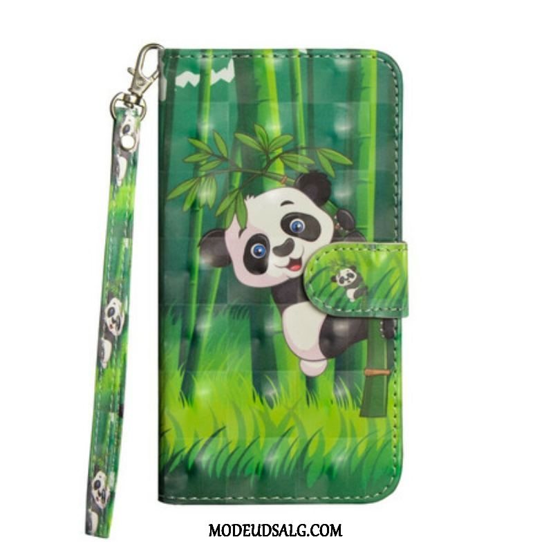 Flip Cover Samsung Galaxy A42 5G Panda Og Bambus