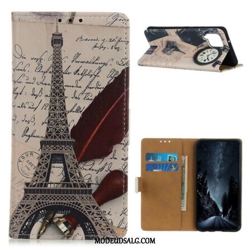 Flip Cover Samsung Galaxy M12 / A12 Poetens Eiffeltårn