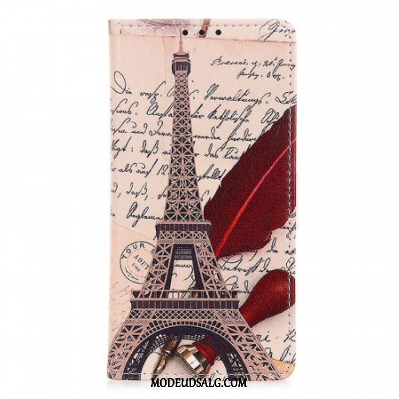Flip Cover Samsung Galaxy M23 5G Poetens Eiffeltårn
