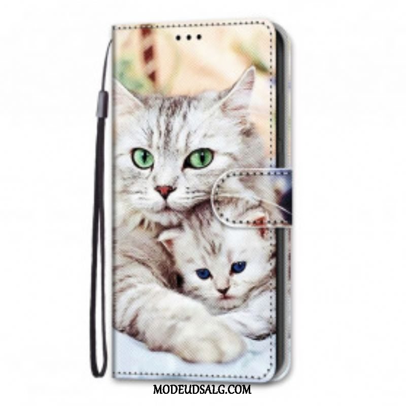 Flip Cover Samsung Galaxy S21 Ultra 5G Kattefamilie