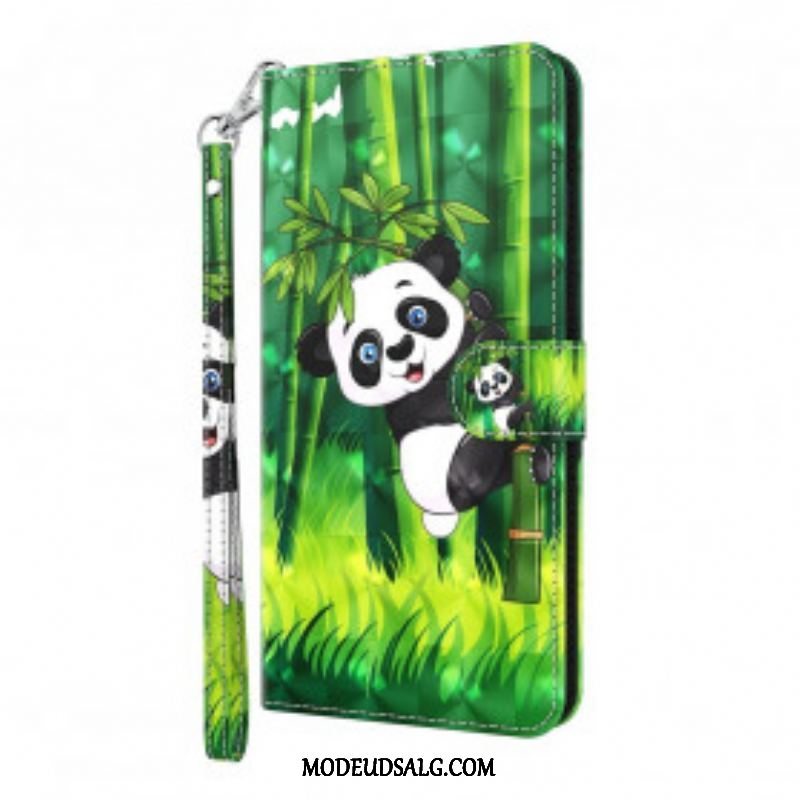 Flip Cover Samsung Galaxy S21 Ultra 5G Panda Og Bambus