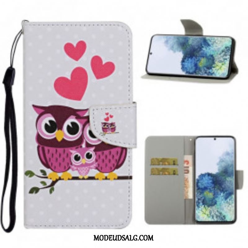 Flip Cover Samsung Galaxy S21 Ultra 5G Uglefamilie Med Snor