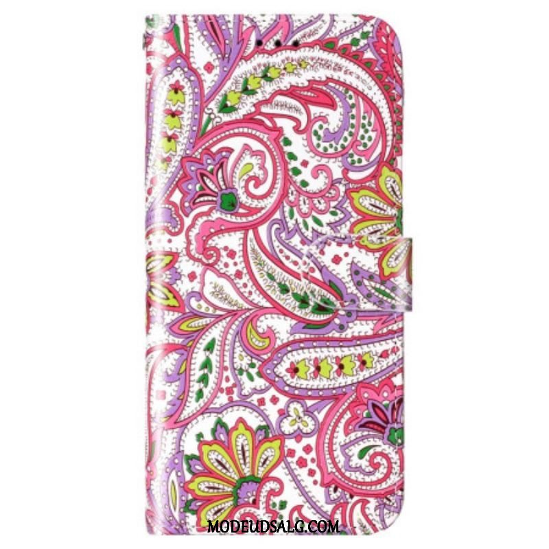 Flip Cover Samsung Galaxy S23 5G Med Snor Strappy Cashmere Style