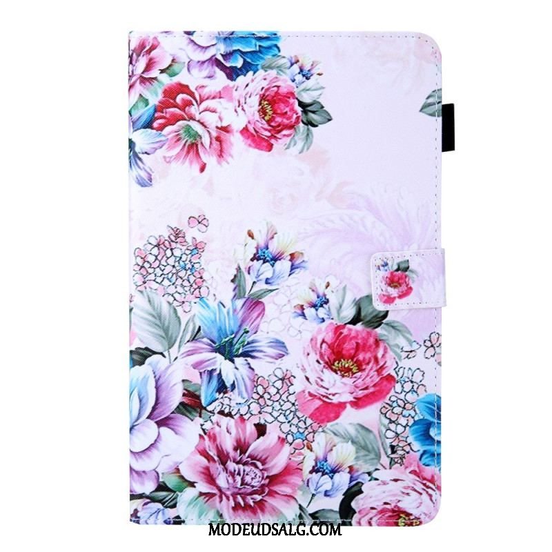 Flip Cover Samsung Galaxy Tab A8 (2021) Blomster Design