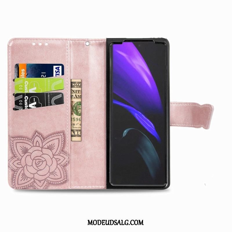 Flip Cover Samsung Galaxy Z Fold 4 Kæmpe Sommerfugl
