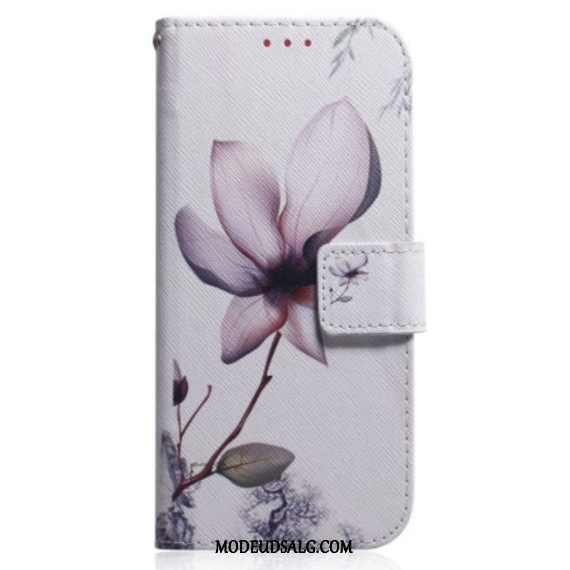 Flip Cover Xiaomi 13 Med Snor Strappy Rose Flower
