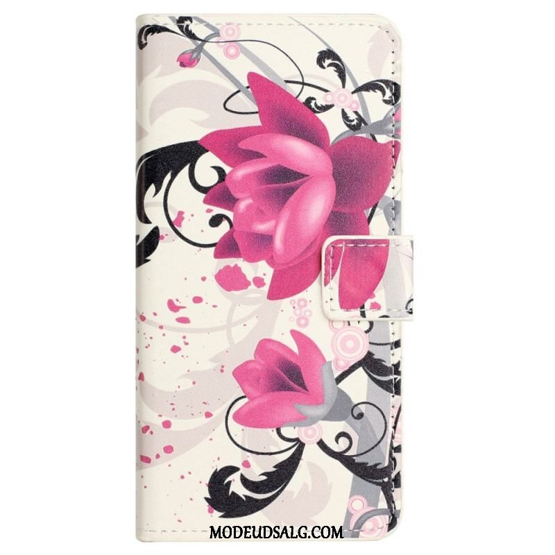 Flip Cover Xiaomi Redmi Note 12 4G Tropiske Blomster