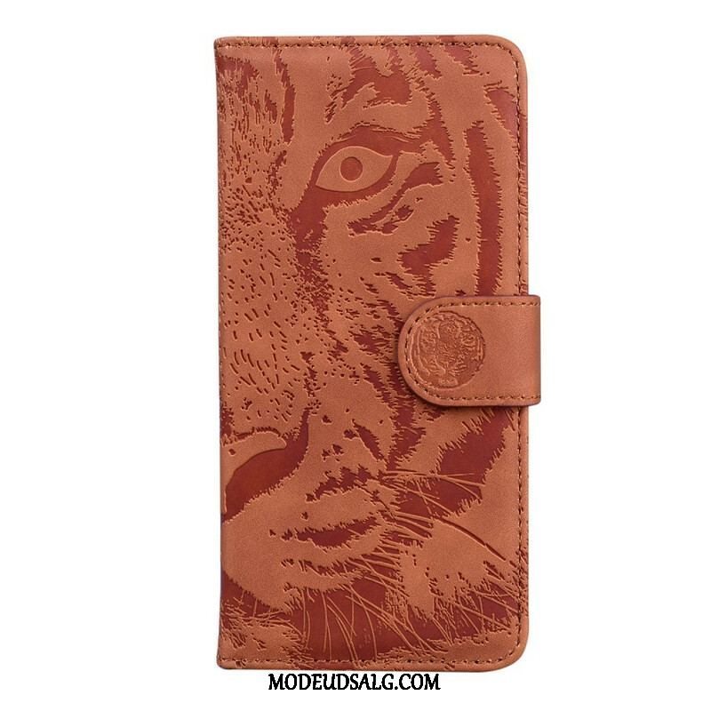 Flip Cover iPhone 13 Mini Tiger Ansigtsprint