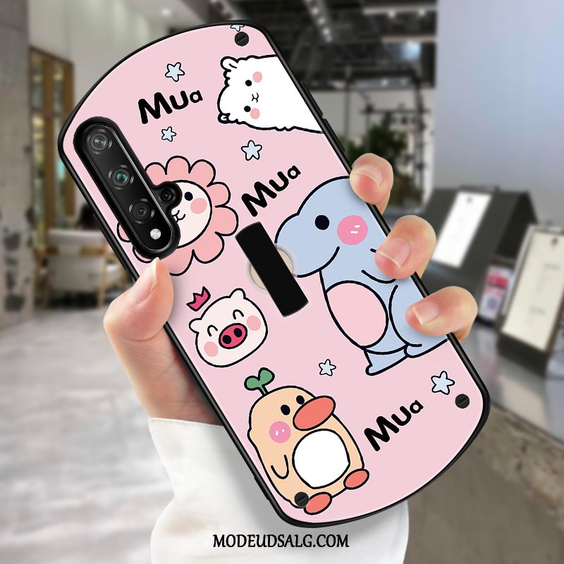 Honor 20 Etui Ring Af Personlighed Cartoon Support Lyserød