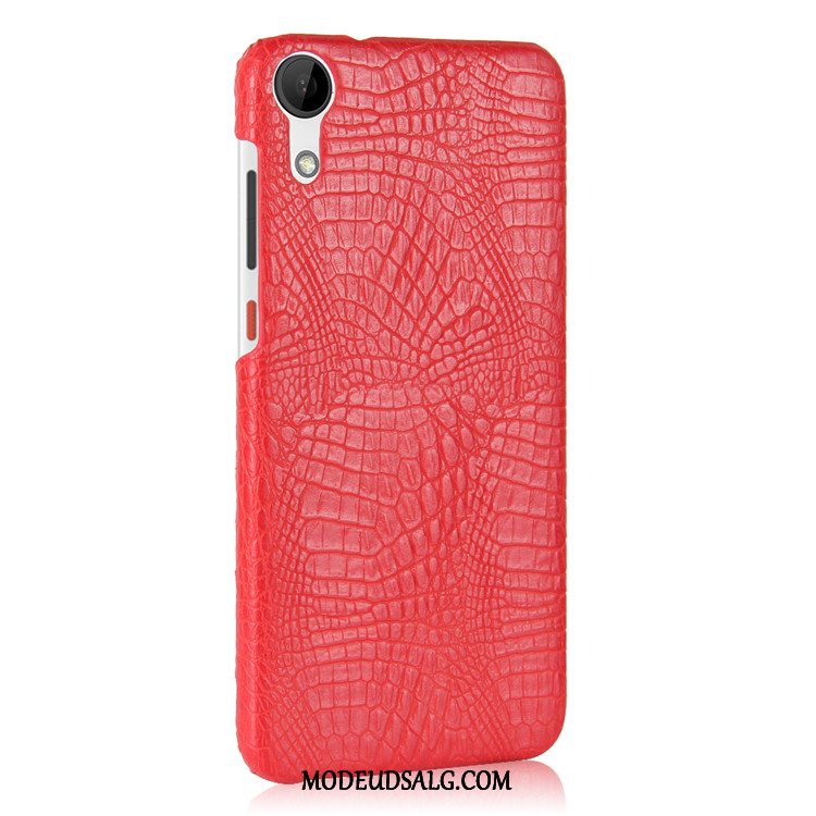 Htc Desire 825 Etui Rød Vintage Mønster Krokodille Mønster Hård