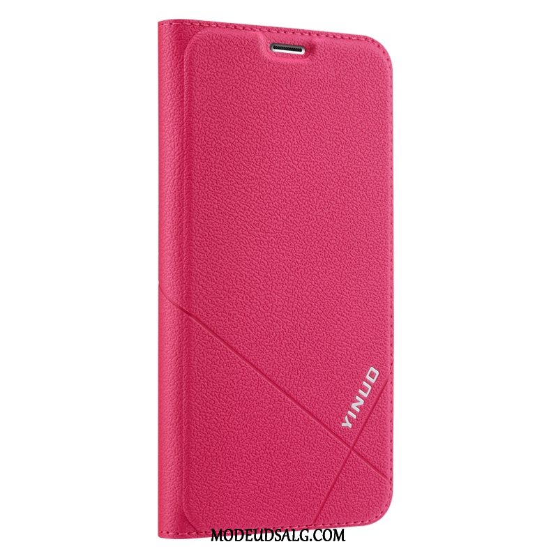 Huawei Mate 10 Lite Etui Anti-fald Lædertaske Blød Silikone Rød