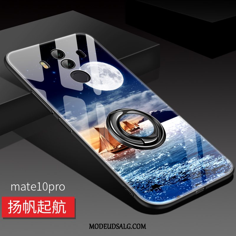 Huawei Mate 10 Pro Etui Blå Glas Anti-fald Trendy Kreativ