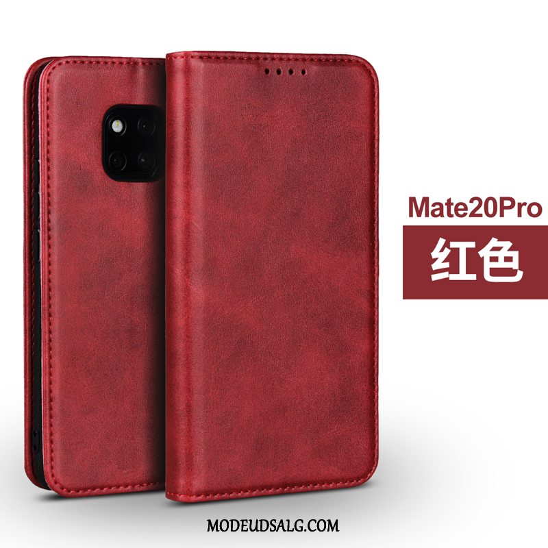 Huawei Mate 20 Pro Etui / Cover Lædertaske Business Kort Folio Anti-fald