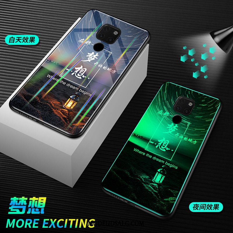 Huawei Mate 20 X (5g) Etui / Cover Af Personlighed Glas Trend Blå Hængende Ornamenter