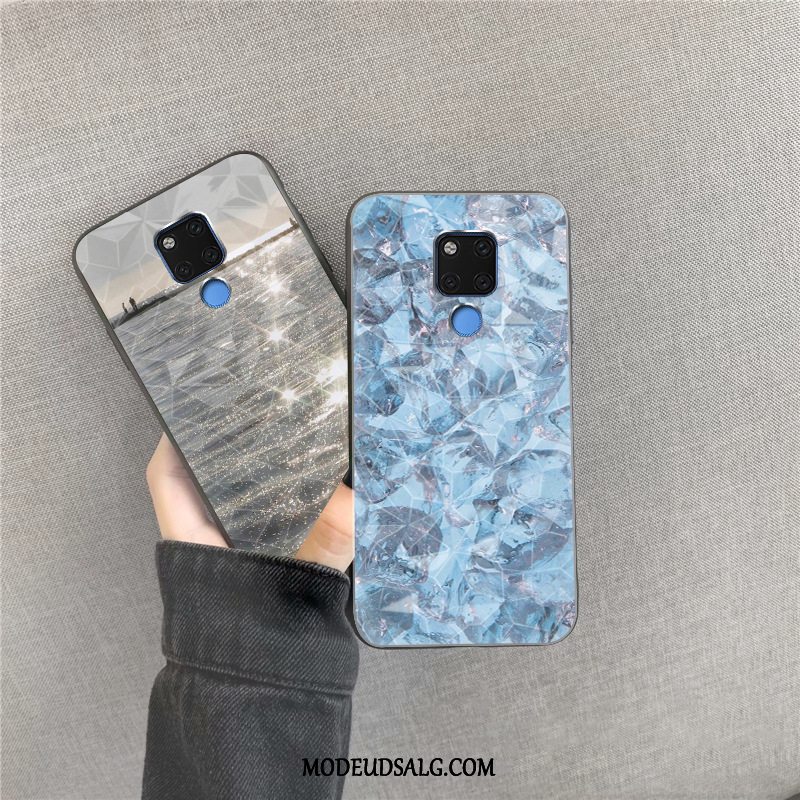 Huawei Mate 20 X (5g) Etui / Cover Silikone Rombe Net Red Blå