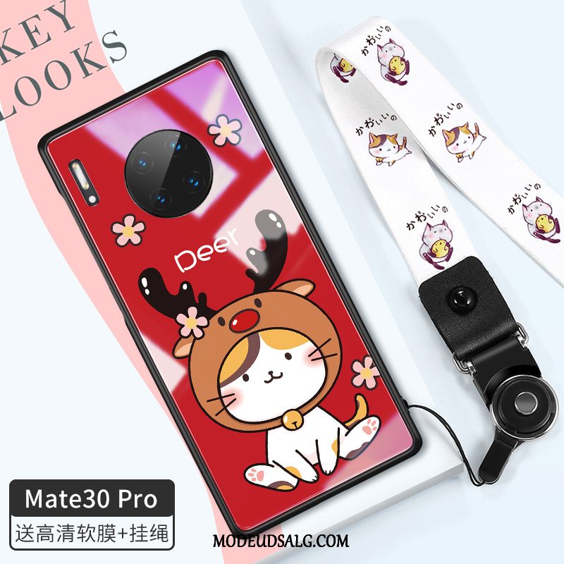 Huawei Mate 30 Pro Etui Beskyttelse Net Red Alt Inklusive Rød Smuk