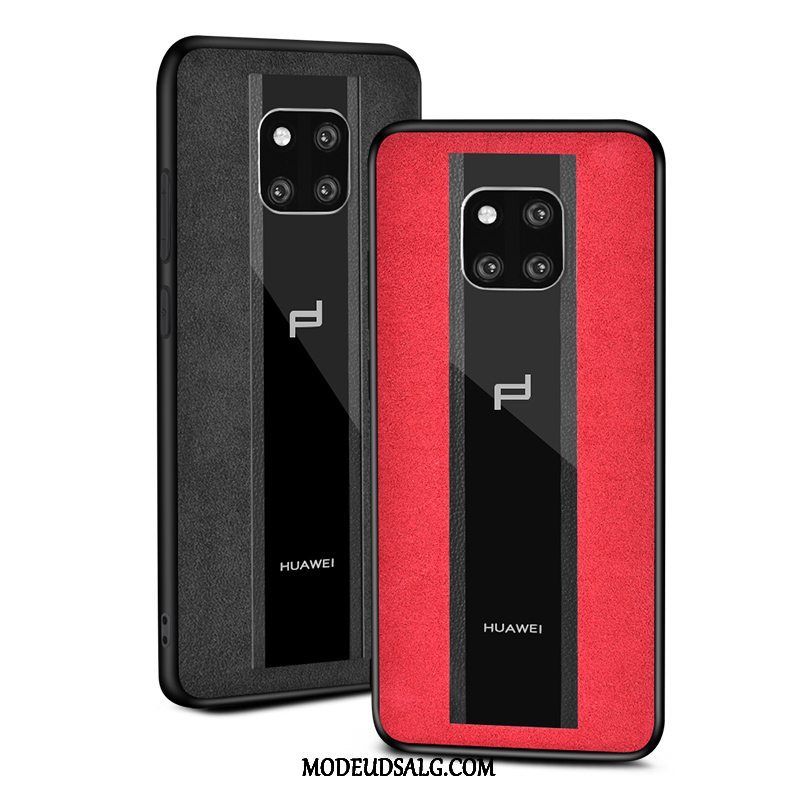 Huawei Mate 30 Rs Etui / Cover Anti-fald Beskyttelse Rød Ruskind