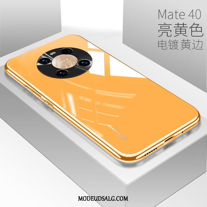 Huawei Mate 40 Etui / Cover Belægning Alt Inklusive Anti-fald Glas Gul