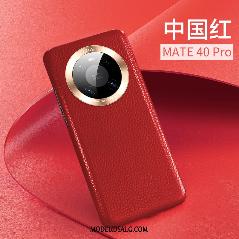Huawei Mate 40 Pro Etui Alt Inklusive Lædertaske Rød Ny Beskyttelse