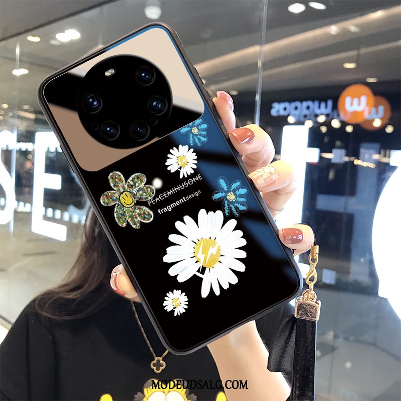 Huawei Mate 40 Pro+ Etui Glas Anti-fald Blomster Af Personlighed Trendy