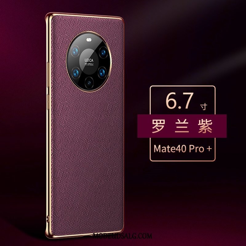 Huawei Mate 40 Pro+ Etui Lilla High End Luksus Cover Beskyttelse