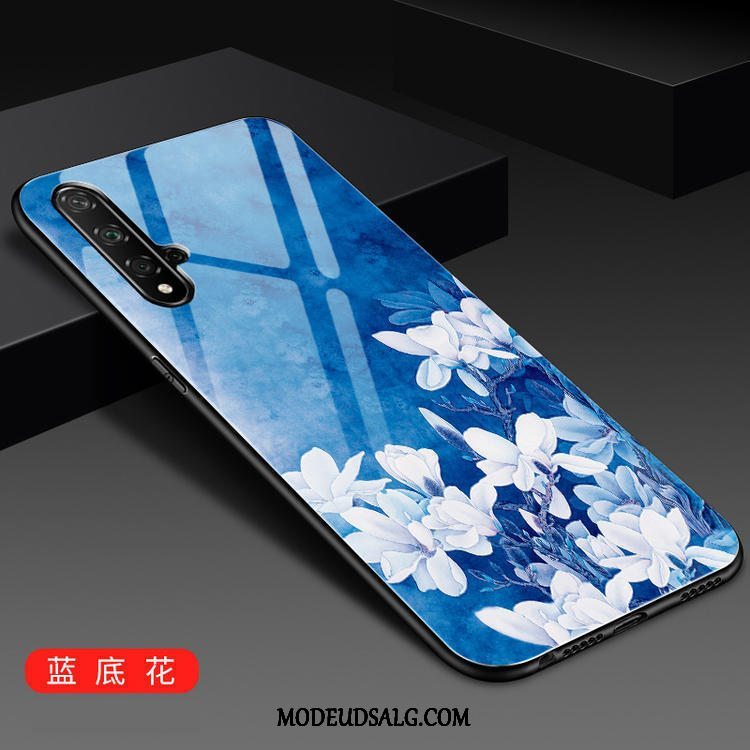 Huawei Nova 5t Etui Blå Mode Frisk Trend Anti-fald