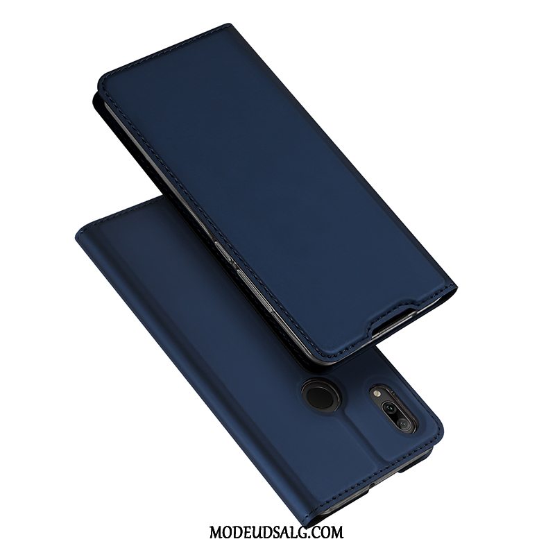 Huawei P Smart 2019 Etui / Cover Alt Inklusive Mørkeblå Kort Folio Blød