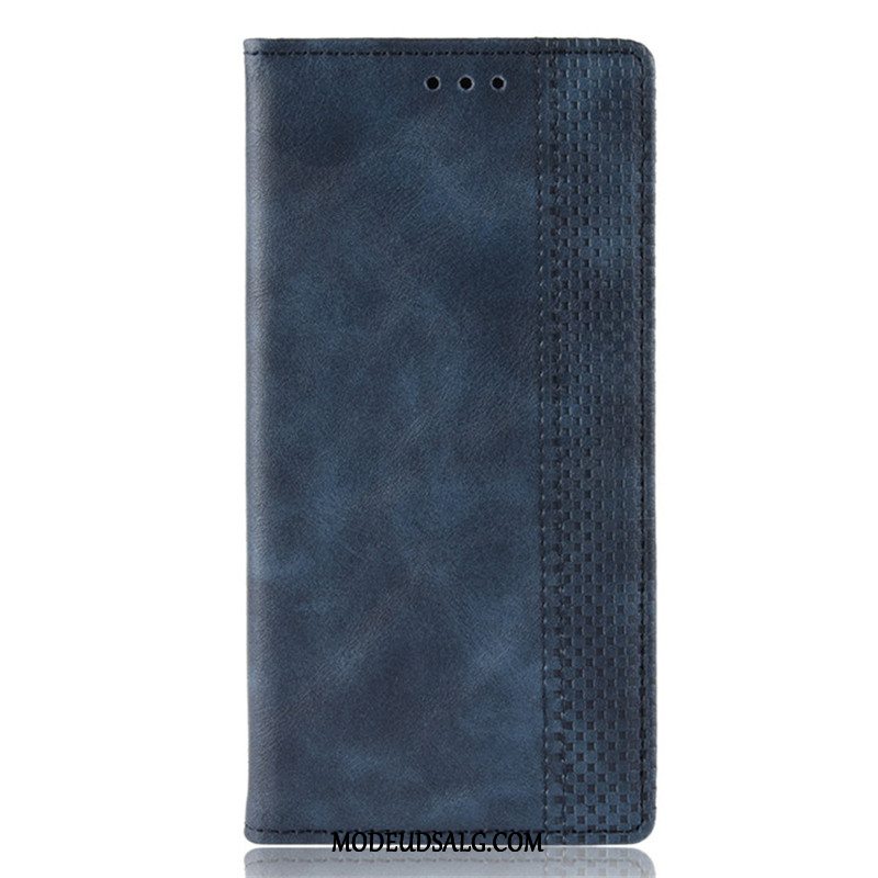 Huawei P Smart 2020 Etui Lædertaske Mørkeblå Magnetisk Spænde Cover Beskyttelse