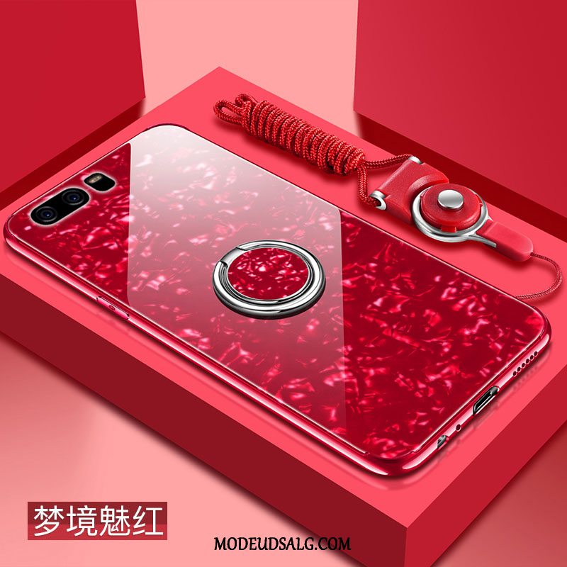Huawei P10 Etui Net Red Pu Beskyttelse Silikone Anti-fald