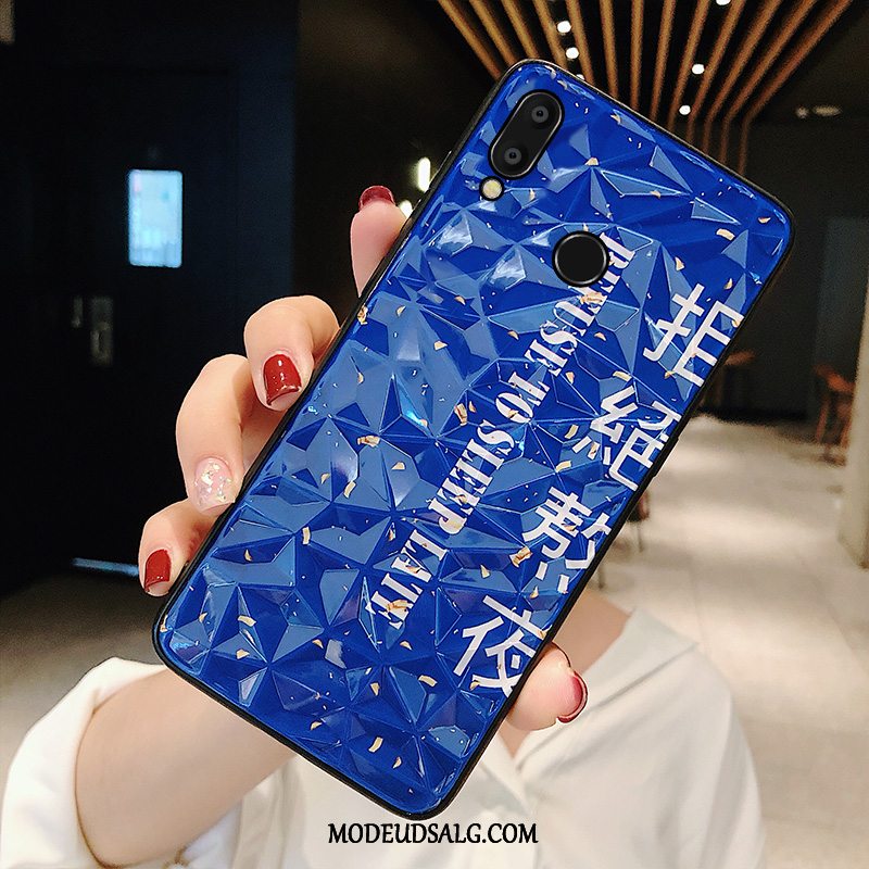 Huawei P20 Lite Etui Blå Beskyttelse Membrane Cover Hærdning