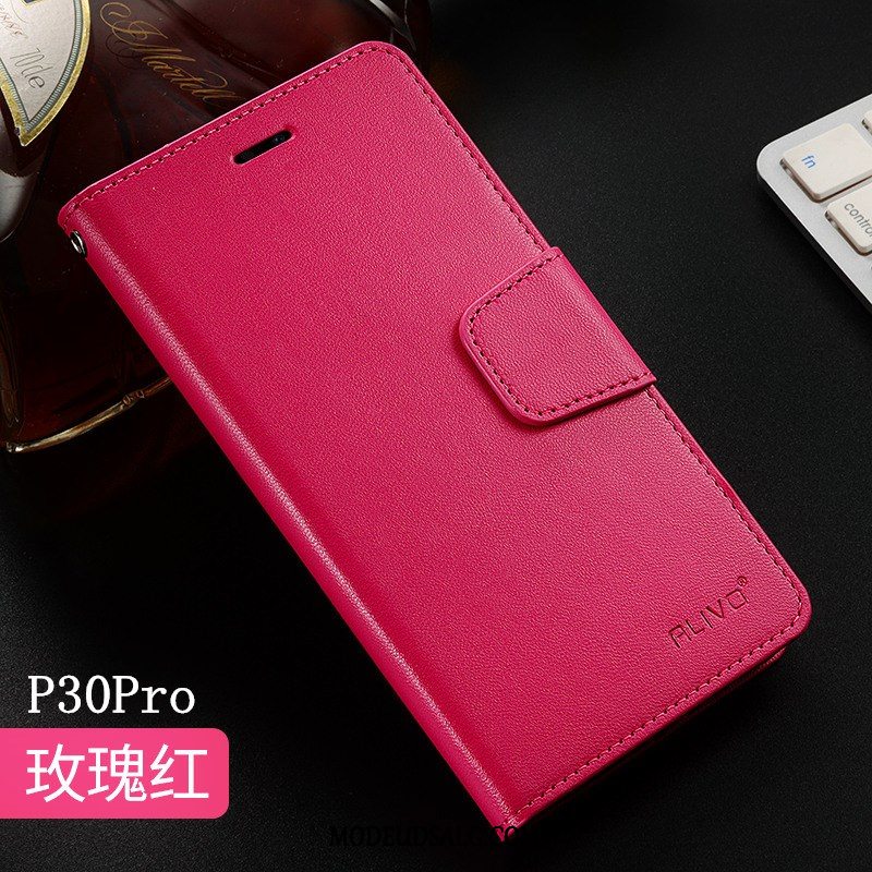 Huawei P30 Pro Etui Beskyttelse Ny Clamshell Rød Cover
