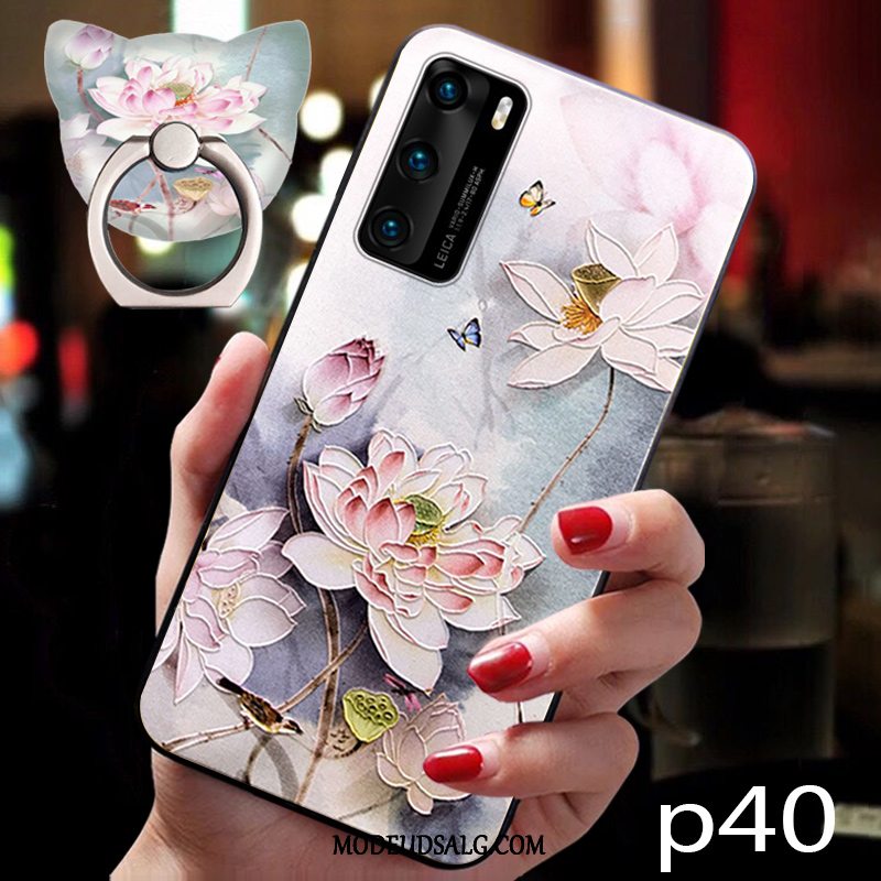 Huawei P40 Etui Kinesisk Stil Anti-fald Beskyttelse Alt Inklusive Cover