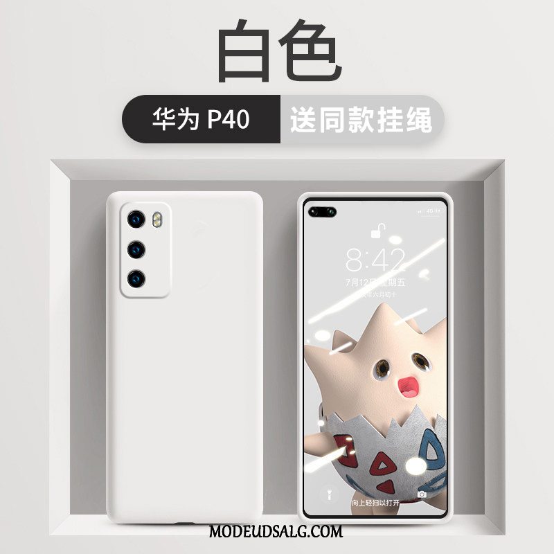Huawei P40 Etui Smuk Hvid Beskyttelse Anti-fald Ren