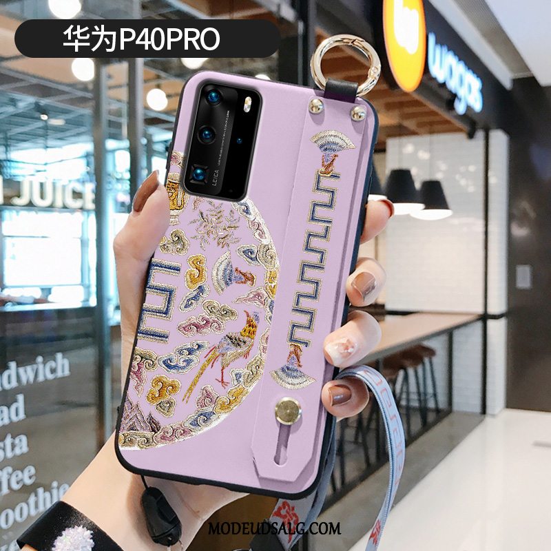 Huawei P40 Pro Etui Cover Mønster Trend Palads Lilla