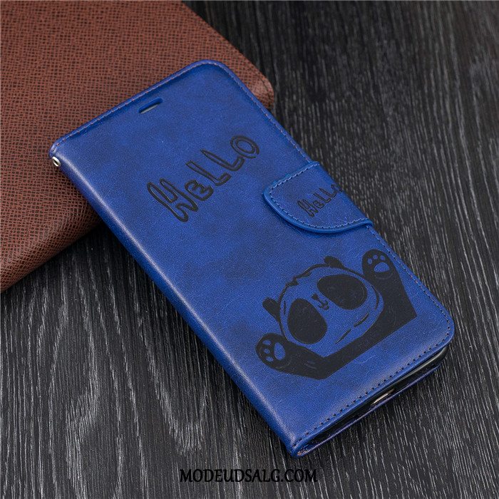 Huawei Y6 2017 Etui Cover Silikone Anti-fald Folio Lædertaske