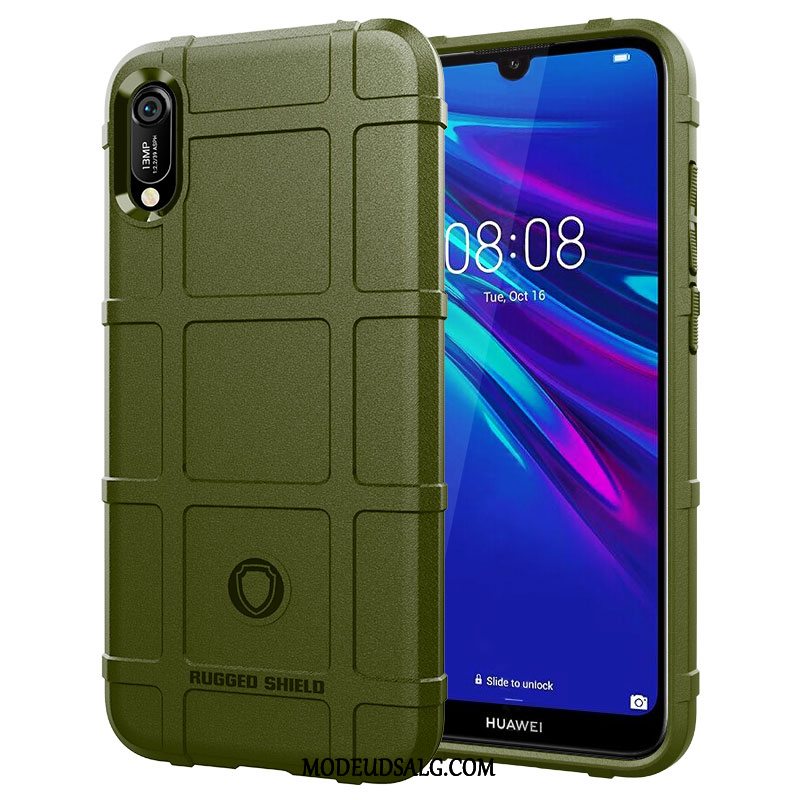 Huawei Y6 2019 Etui / Cover Silikone Anti-fald Nubuck Beskyttelse