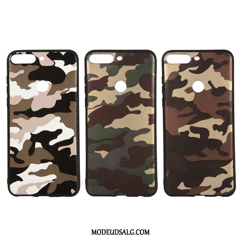 Huawei Y7 2018 Etui / Cover Blød Grøn Beskyttelse Trendy Alt Inklusive