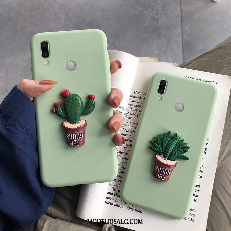 Huawei Y7 2019 Etui Frisk Simple Beskyttelse Grøn Blød