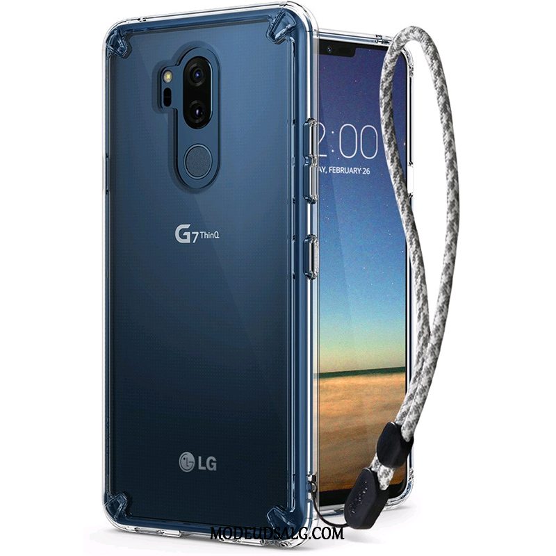 Lg G7 Thinq Etui Cover Trendy Beskyttelse Gennemsigtig Silikone