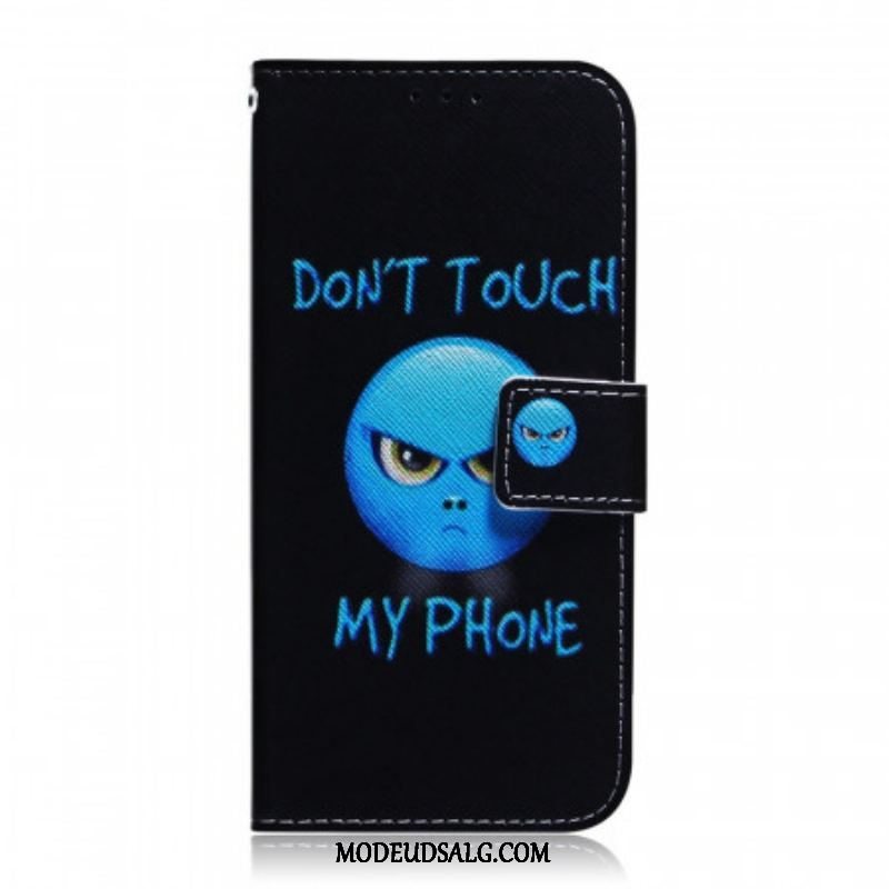 Læder Cover Samsung Galaxy M32 Emoji Telefon