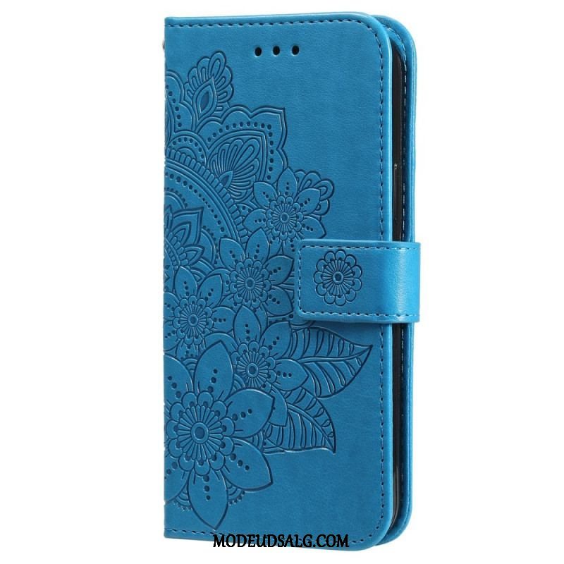 Læder Cover Samsung Galaxy M52 5G Mandala Blomster