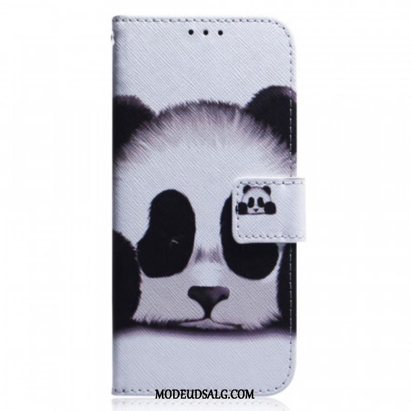 Læder Cover Xiaomi Redmi Note 11 Pro / 11 Pro 5G Panda Ansigt