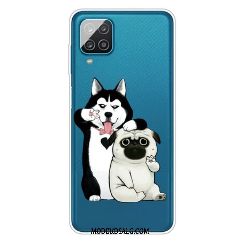 Mobilcover Samsung Galaxy M12 / A12 Sjove Hunde
