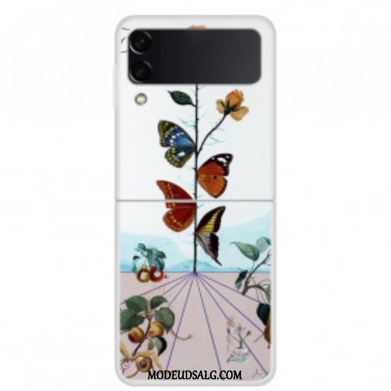 Mobilcover Samsung Galaxy Z Flip 3 5G Flip Cover Naturens Sommerfugle