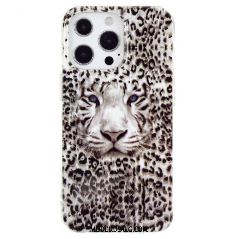 Mobilcover iPhone 15 Pro Max Fluorescerende Leopard